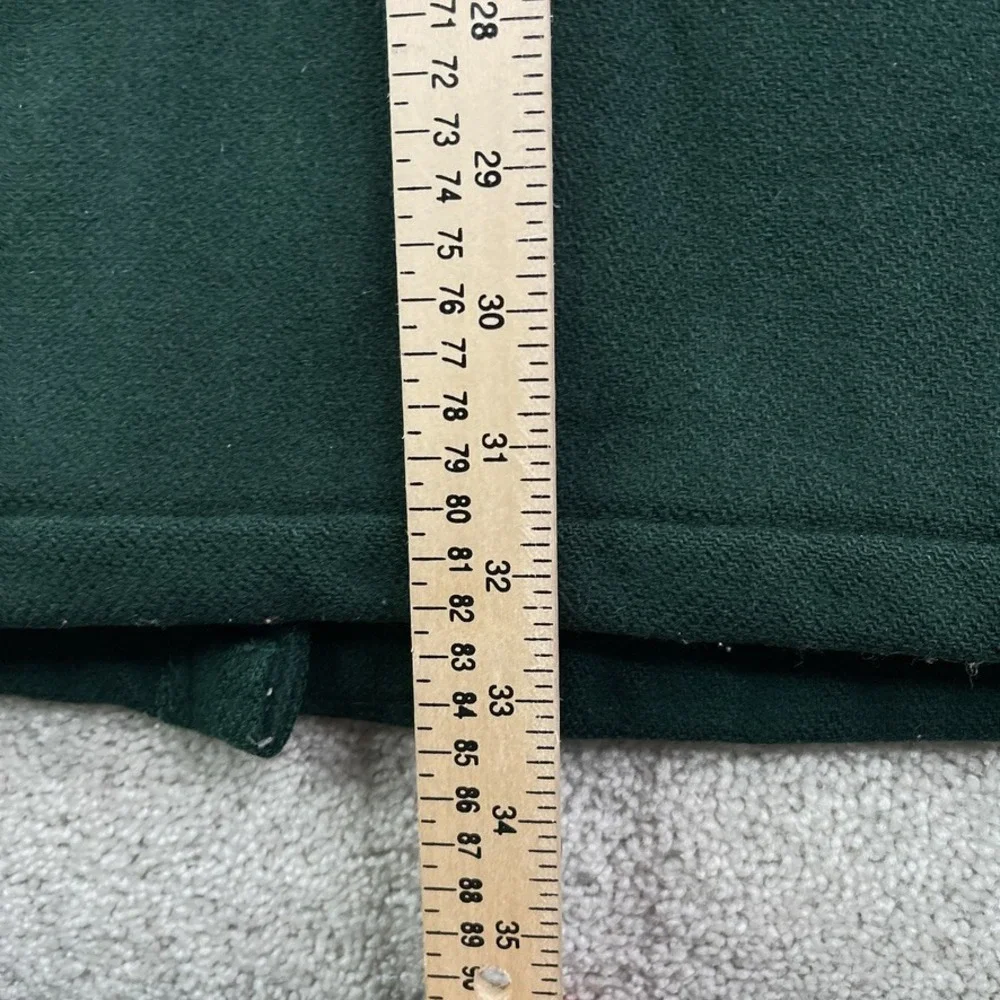 Vintage Wool Jacket Mens Large Green Lobster Clasp Quilted Lined Barn Coat